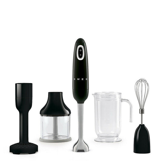 Smeg Hand Blender 5pc Set - Black