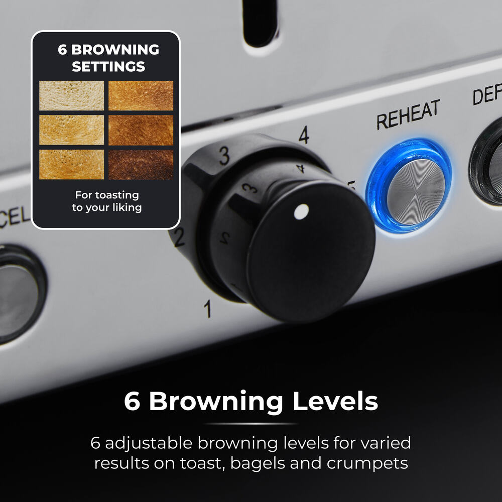 Tower Sera 4 Slice Toaster - Midnight Blue