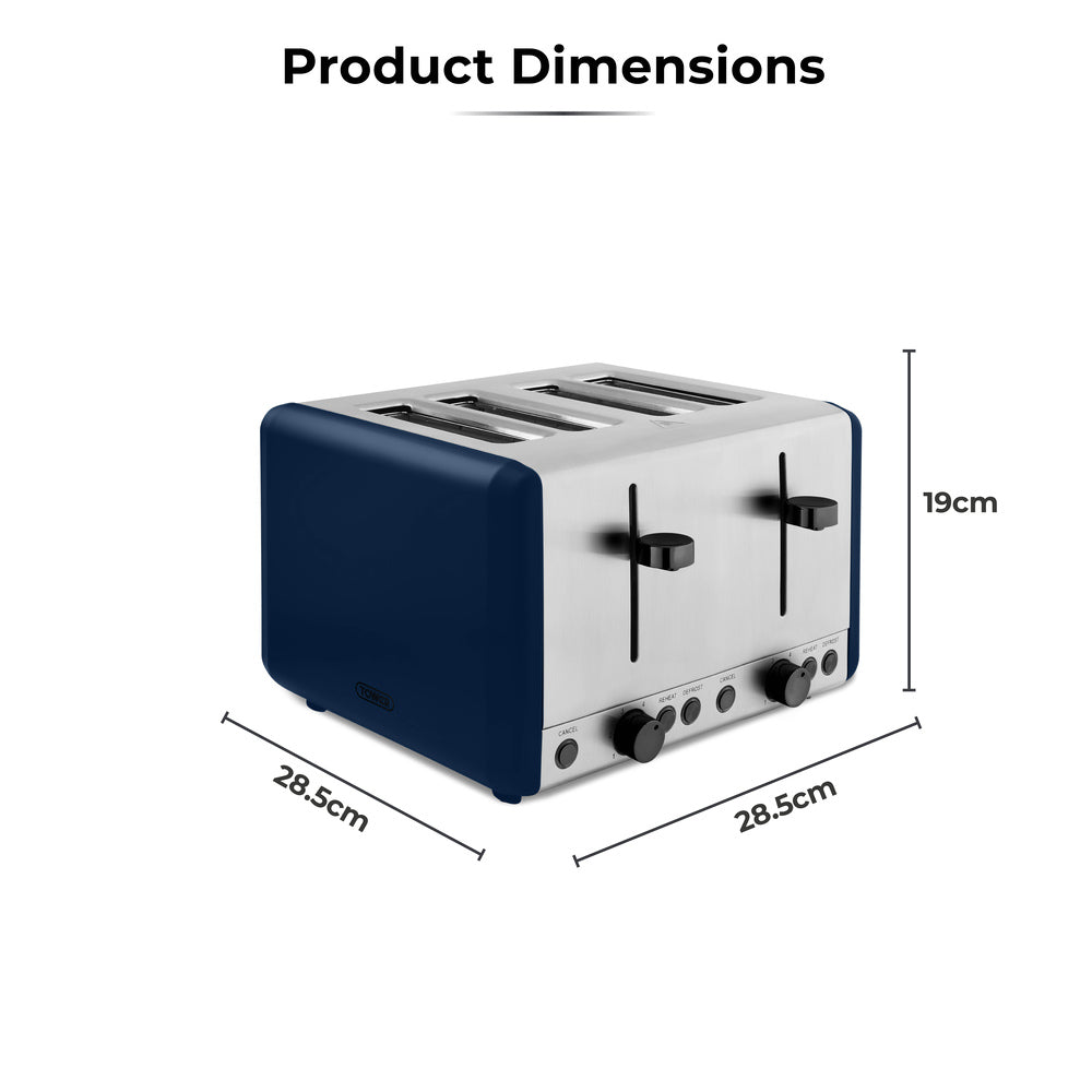 Tower Sera 4 Slice Toaster - Midnight Blue