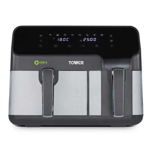 Tower Vortex Eco Dual Digital Air Fryer with 5.2L & 3.3L Drawers