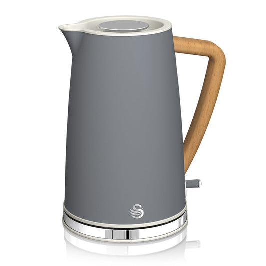 Swan 1.7L Nodic Style Cordless Kettle - Grey