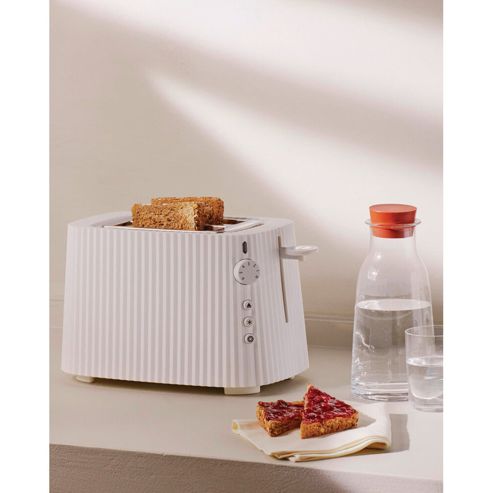 Alessi Plisse 2 Slice Toaster - White
