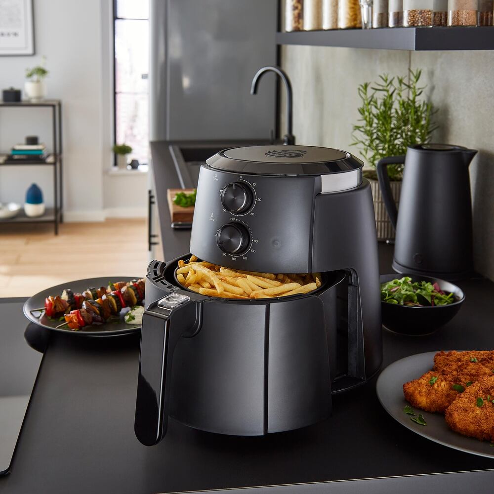 Swan Stealth Manual Air Fryer 1.6kg Food Capacity