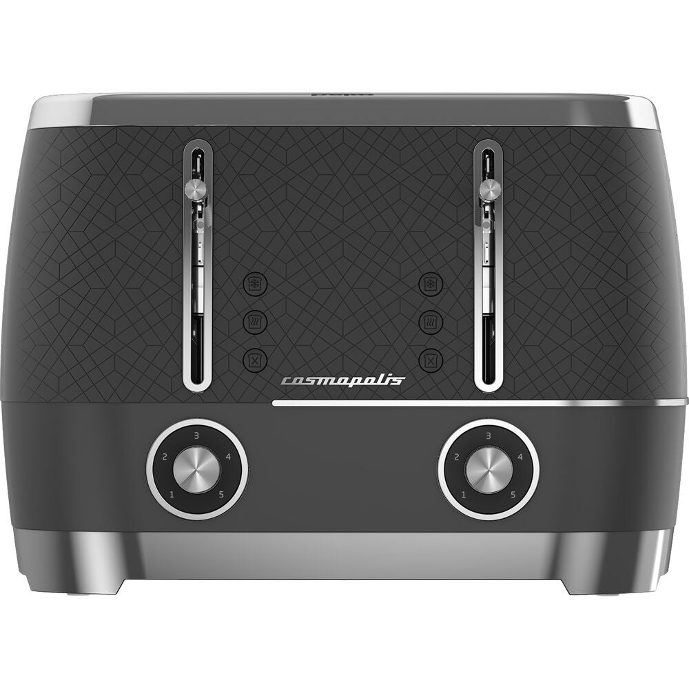 Cosmopolis 4 Slice Toaster - Black