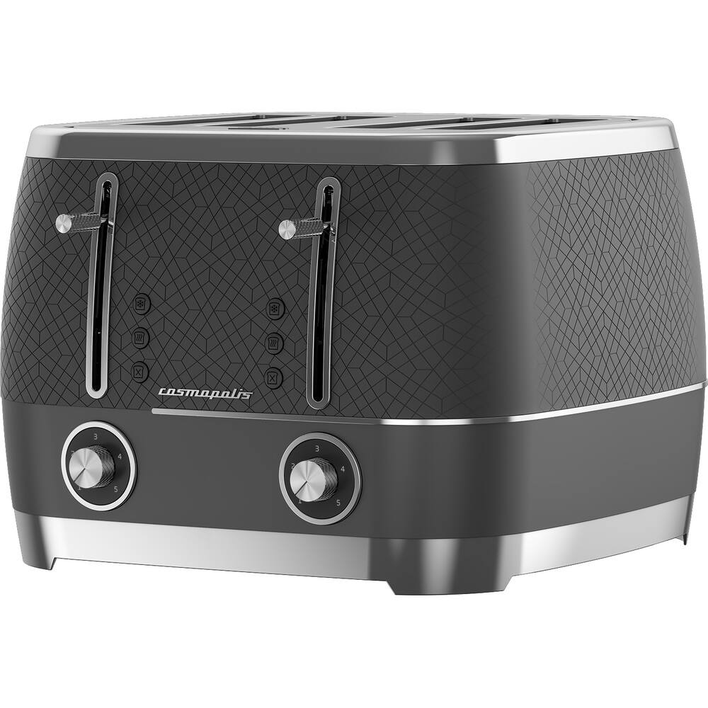 Cosmopolis 4 Slice Toaster - Black