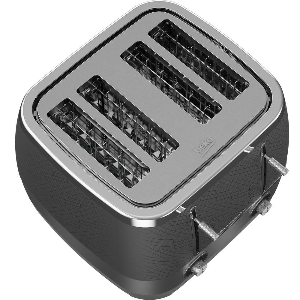 Cosmopolis 4 Slice Toaster - Black