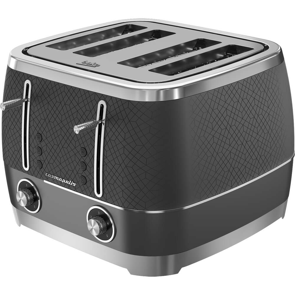 Cosmopolis 4 Slice Toaster - Black