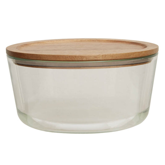 Freska Glass Container with Acacia Lid 1.6L