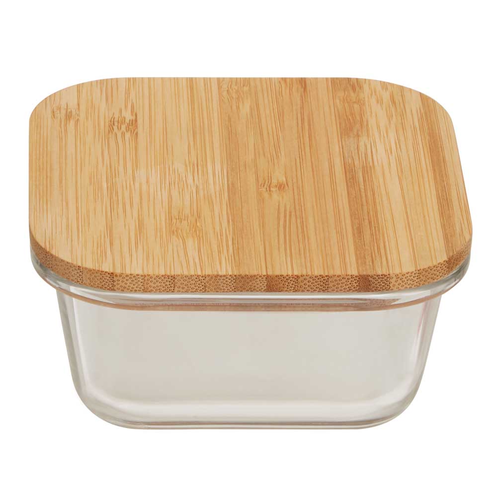 Freska Glass Container with Bamboo Lid 320ml