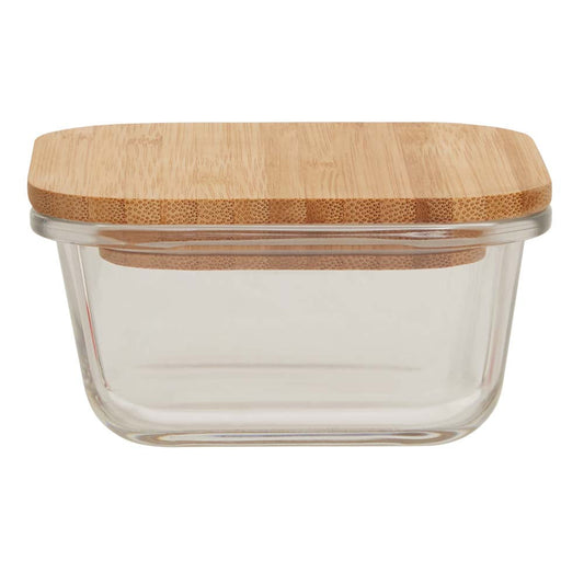 Freska Glass Container with Bamboo Lid 320ml