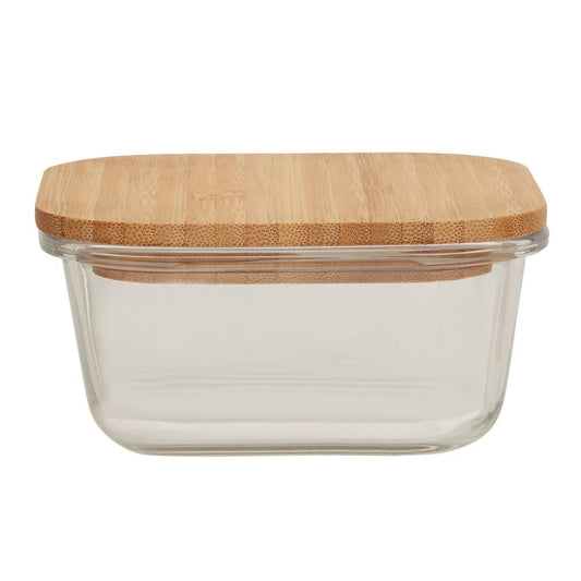 Freska  Glass Container with Bamboo Lid 520ml