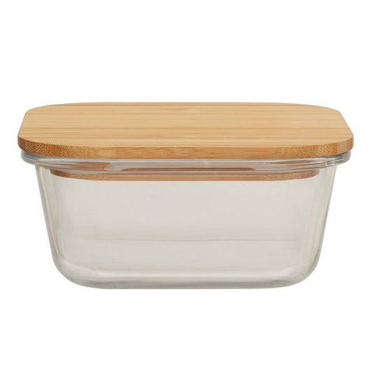 Freska Glass Container with Bamboo Lid 800ml