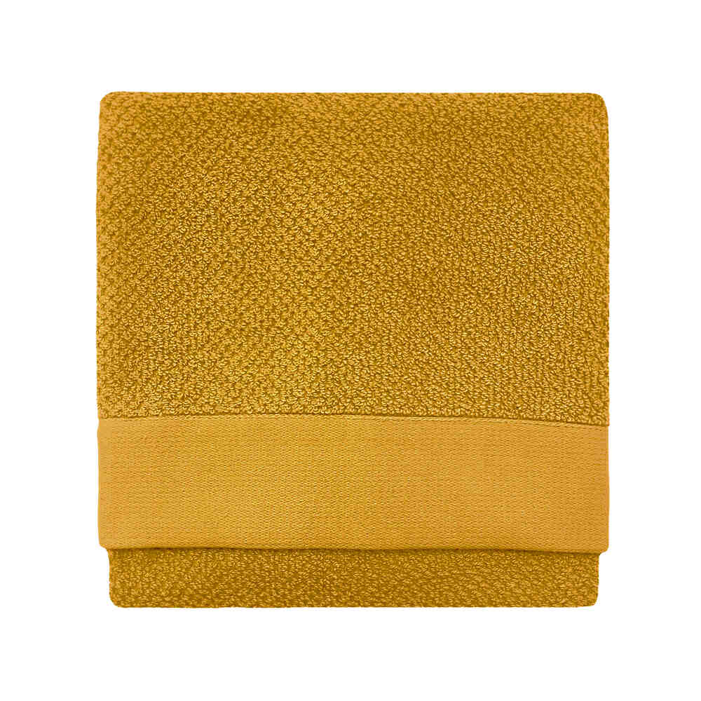 Textured Hand Towel - Ochre