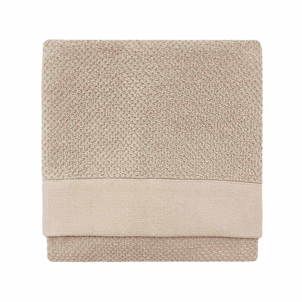 Textured Hand Towel Warm Natural Image 1