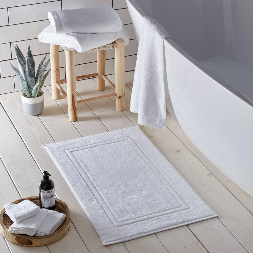 Abode Eco Bath Mat White