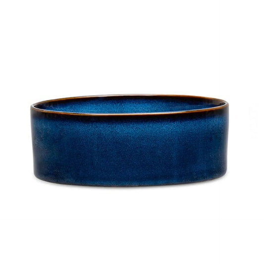 Scruffs Reactive Glaze Food Bowl - Midnight Blue