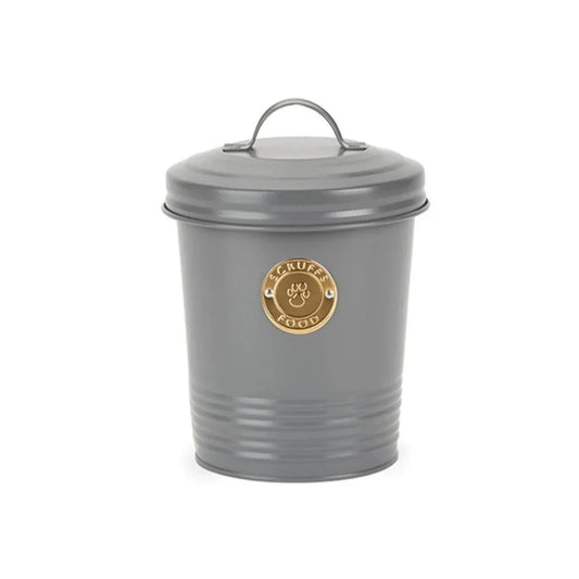 Scruffs Cantina 2L Steel Storage Pet Treat Canister - Grey