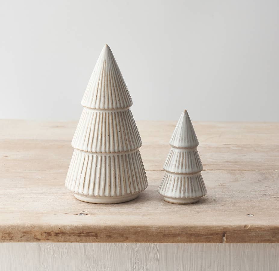 Stripe Natural Tree Ornament, 15.5cm