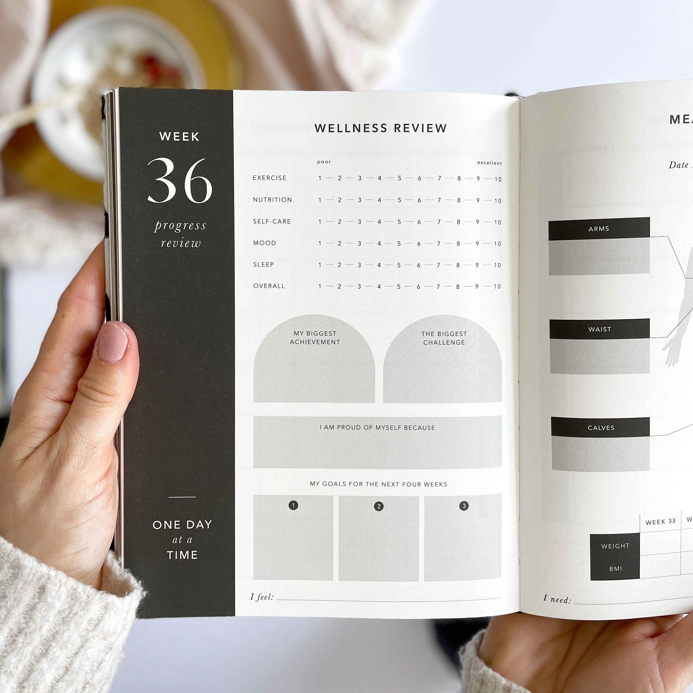 My Daily Fitness planner -  Workout and Meal Planner (Noir)