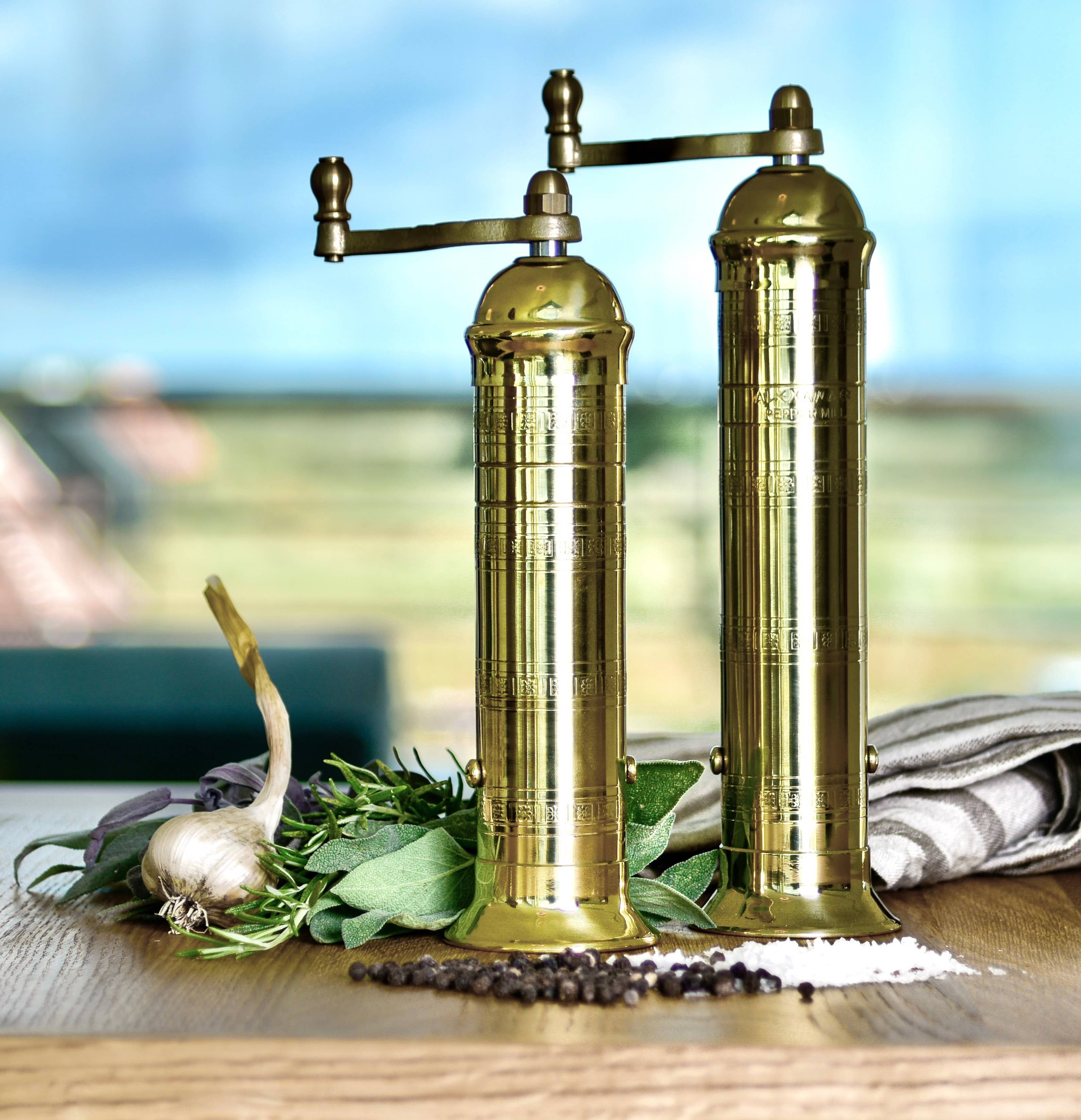 The original 'Brass Mill' - 8" pepper grinder