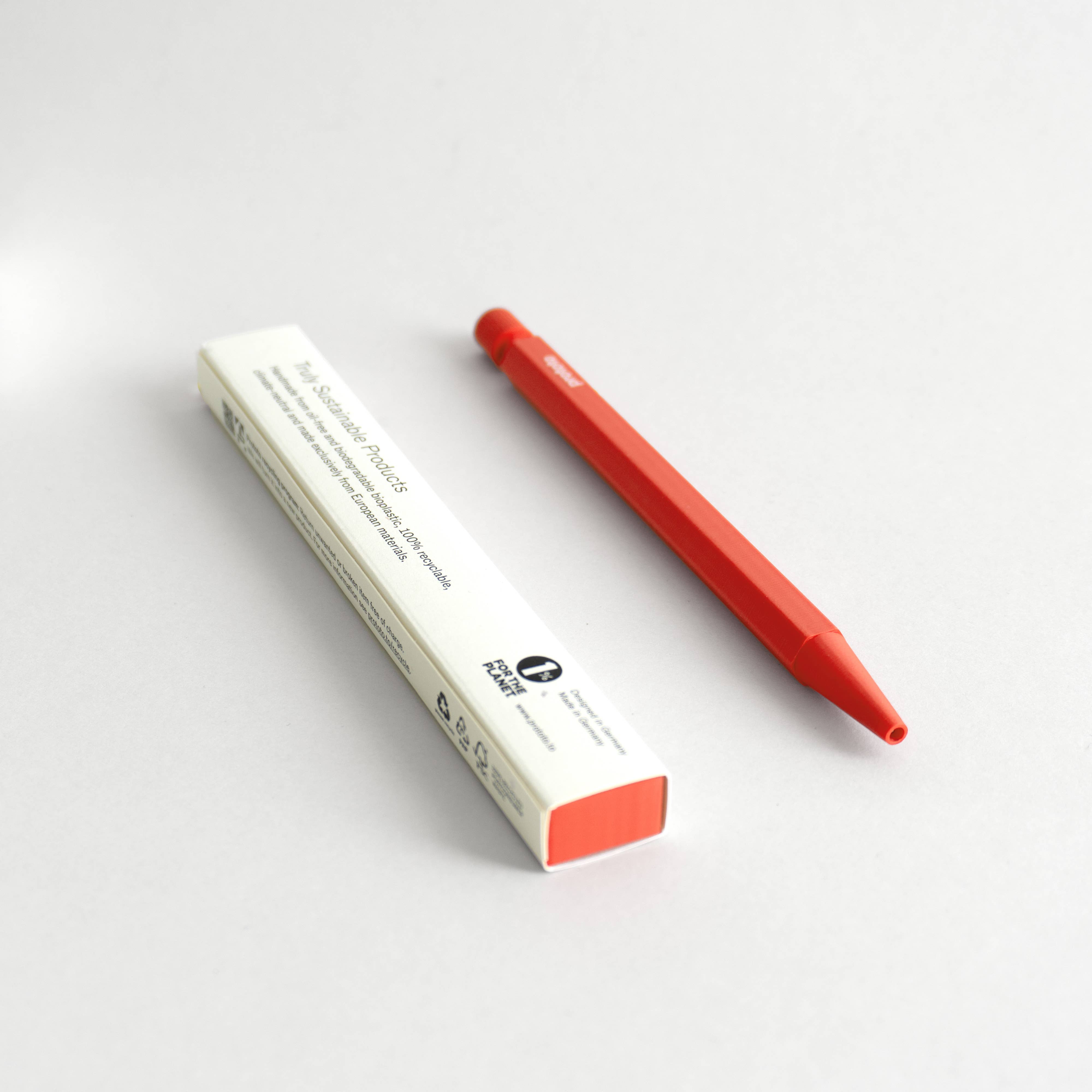 Zero Waste ballpoint pen in red