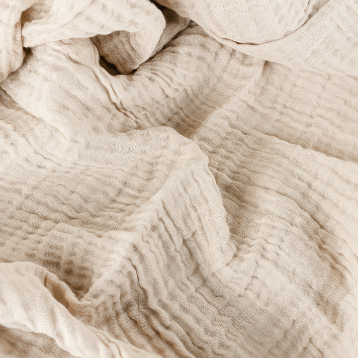 Yard Lark Muslin Cotton Oversized Throw Natural